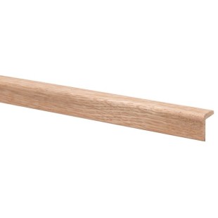 Cornière angle chêne massif brut poncé 24*24*2400 mm
