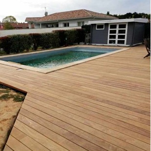 Terrasse Cumaru KD 1.85 mètres et + 2 faces lisses