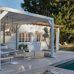 Terrasse Teck Giri massif abouté fixation invisible 19*120*2.20 et 3.15m