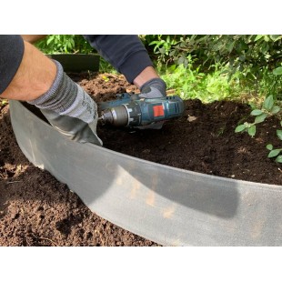 Bordure en plastique noir hauteur 140 mm longueur 25 m