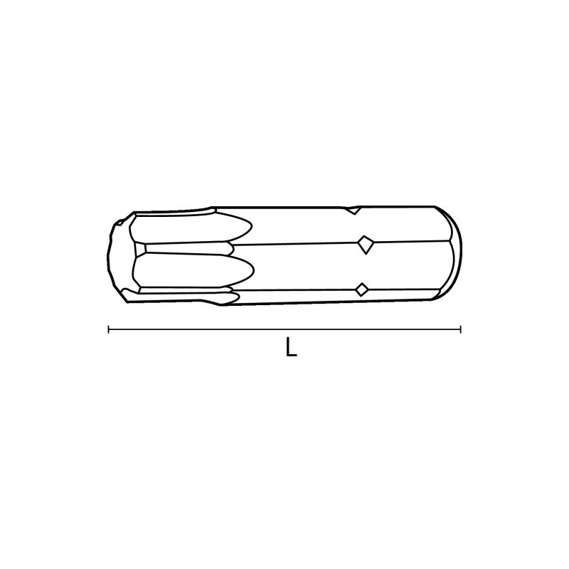 Embout 6 lobes Torx 10/25