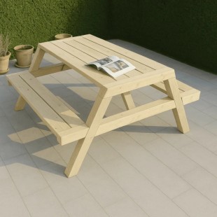 Table Pin traité CL3 vert