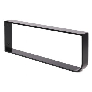 Équerre métal pour tablette vernis mat noir 30*450*H200 mm