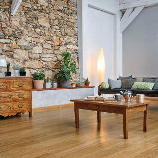 Chêne Satiné verni Parquet contrecollé R+L 4ch CP