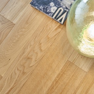 Chêne Satiné vernis Parquet contrecollé clic 4ch HDF
