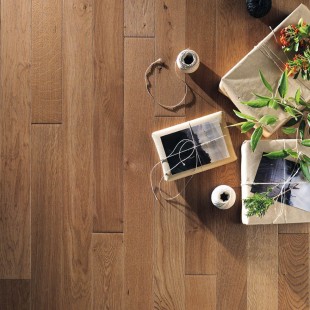 Cuir huilé Parquet contrecollé Chêne clic 4ch HDF