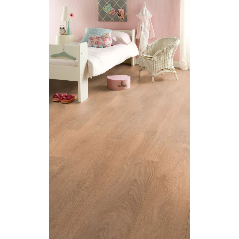 Light Brushed Oak revêtement sol stratifié 12*192*1285mm Lami Pure