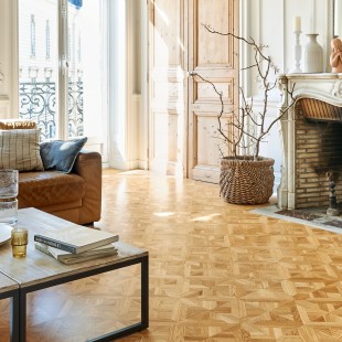 Dalle Chêne Carmen N°2 verni satiné Parquet contrecollé 14/3.2*392*392mm Classic