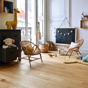Topaze verni Chêne Parquet massif à coller 4ch