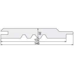 Bardage Épicéa Saint Louis CL3 20*132*4.20 m vert