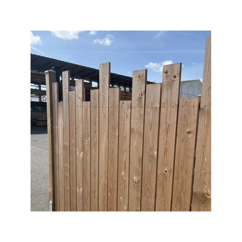 Panneau Suzerain vertical déstructuré 1 face CL3.1 brun 180*180