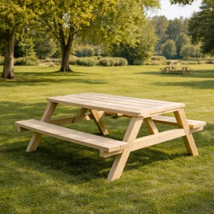 Table Pin traité CL3 vert