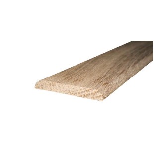 Champlat 2 angles arrondis chêne massif brut poncé 6*30*2400 mm