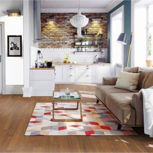 Parquet massif Bambou densifié caramel vernis 4 chanfreins 14*142*1850 mm