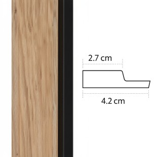 Baguette de finition gauche Panelio Hugo Chêne clair 21*62*2700 mm