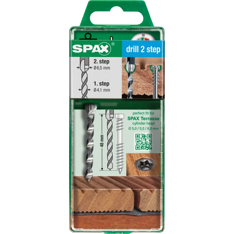 Foret étagé drill 2 step