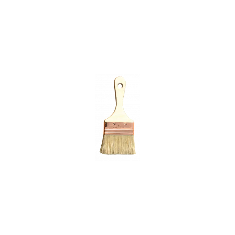 Pinceau soie beige 140 mm application vitrificateur aqua polyuréthane