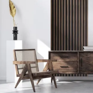 Panneau mural effet tasseau Panelio Hugo Noyer 21*119*2700 mm