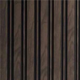 Panneau mural effet tasseau Panelio Balzac Noyer 12*122*2700 mm