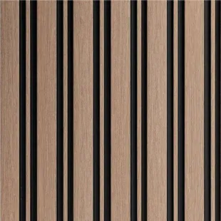 Panneau mural effet tasseau Panelio Balzac Chêne Somona 12*122*2700 mm