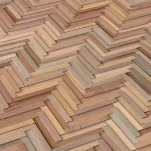 Parement mural bois massif effet 3D Spina 10-18*300*465 mm