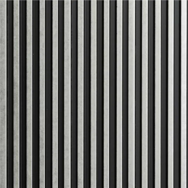 Panneau mural effet tasseau Panelio Duval Silver argent 12*122*2700 mm