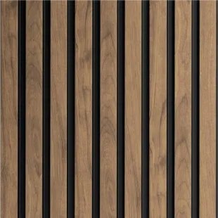 Panneau mural effet tasseau Panelio Daru Teck 12*122*2700 mm