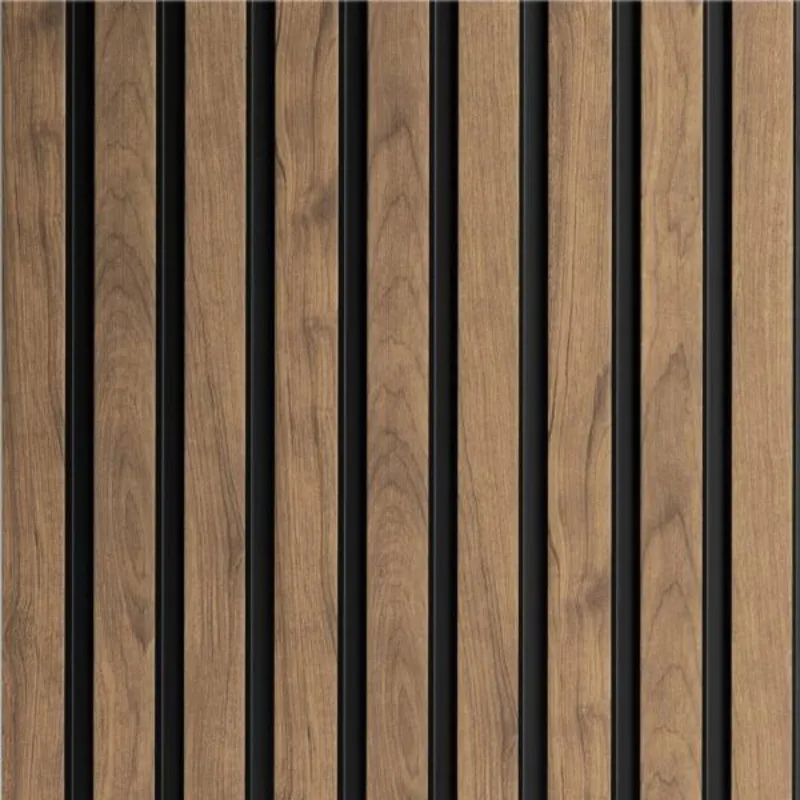 Panneau mural effet tasseau Panelio Daru Teck 12*122*2700 mm