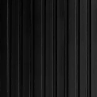 Panneau mural effet tasseau Panelio Daru Noir 12*122*2700 mm