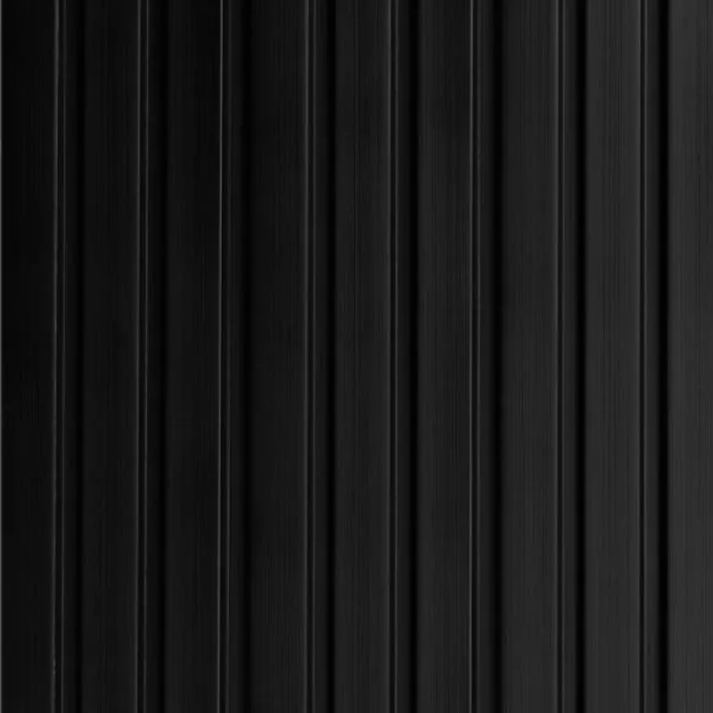 Panneau mural effet tasseau Panelio Daru Noir 12*122*2700 mm
