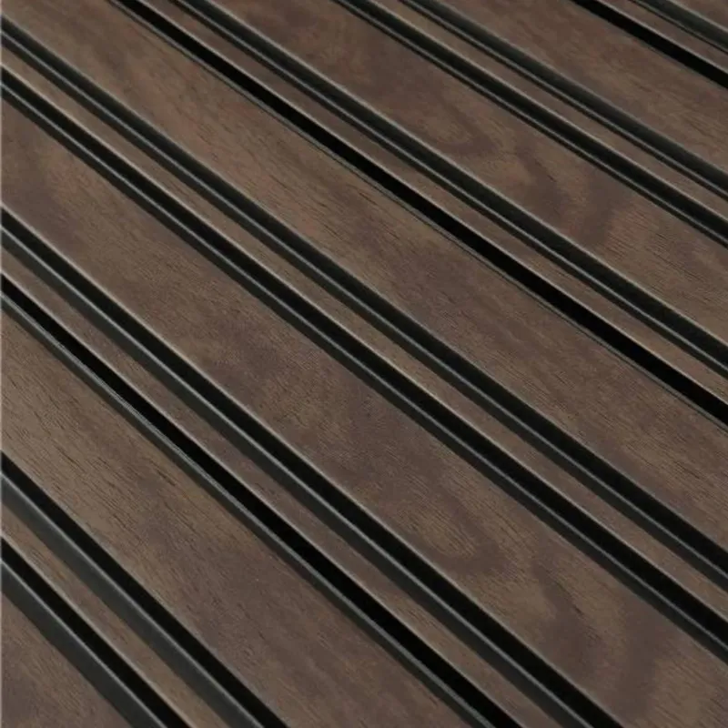 Panneau mural effet tasseau Panelio Balzac Noyer 12*122*2700 mm