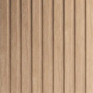 Panneau mural effet tasseau Panelio Daru Chêne clair 12*122*2700 mm