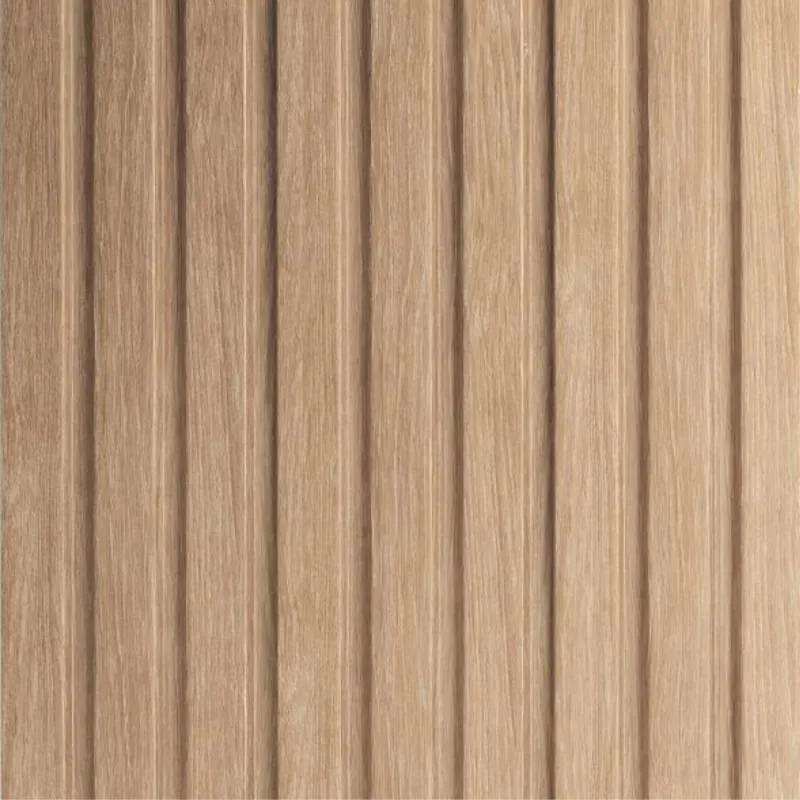 Panneau mural effet tasseau Panelio Daru Chêne clair 12*122*2700 mm