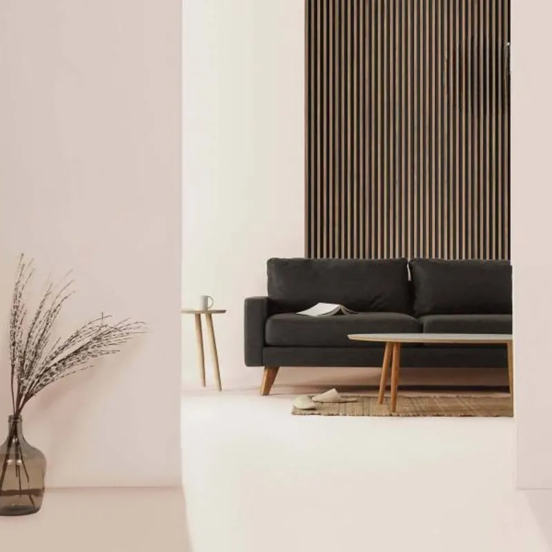 Panneau mural effet tasseau Panelio Duval Teck 12*122*2700 mm