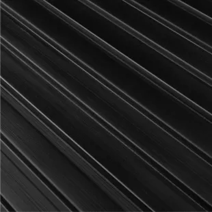 Panneau mural effet tasseau Panelio Daru Noir 12*122*2700 mm