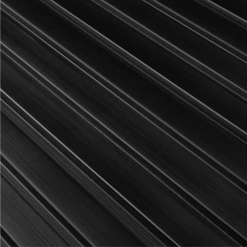 Panneau mural effet tasseau Panelio Daru Noir 12*122*2700 mm