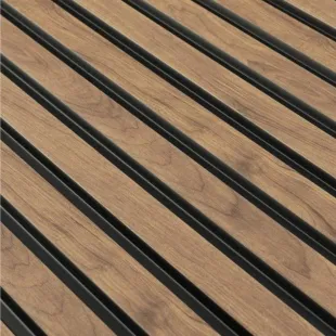 Panneau mural effet tasseau Panelio Daru Teck 12*122*2700 mm