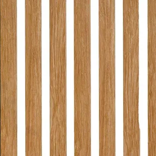 Panneau mural lame effet 3 tasseaux Oak Chêne gold fond blanc 12*122*2500 mm