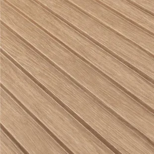 Panneau mural effet tasseau Panelio Daru Chêne clair 12*122*2700 mm