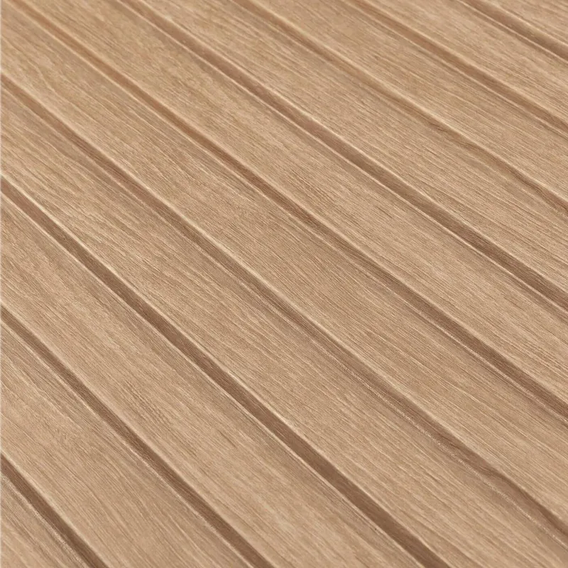 Panneau mural effet tasseau Panelio Daru Chêne clair 12*122*2700 mm