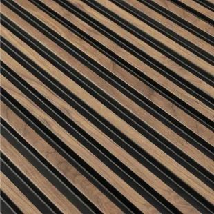 Panneau mural effet tasseau Panelio Duval Teck 12*122*2700 mm