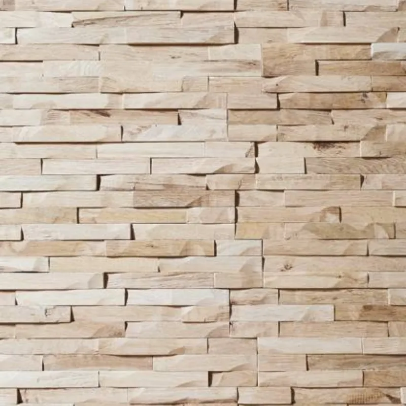 Parement mural bois massif effet 3D Bastide 10-18*180*495 mm