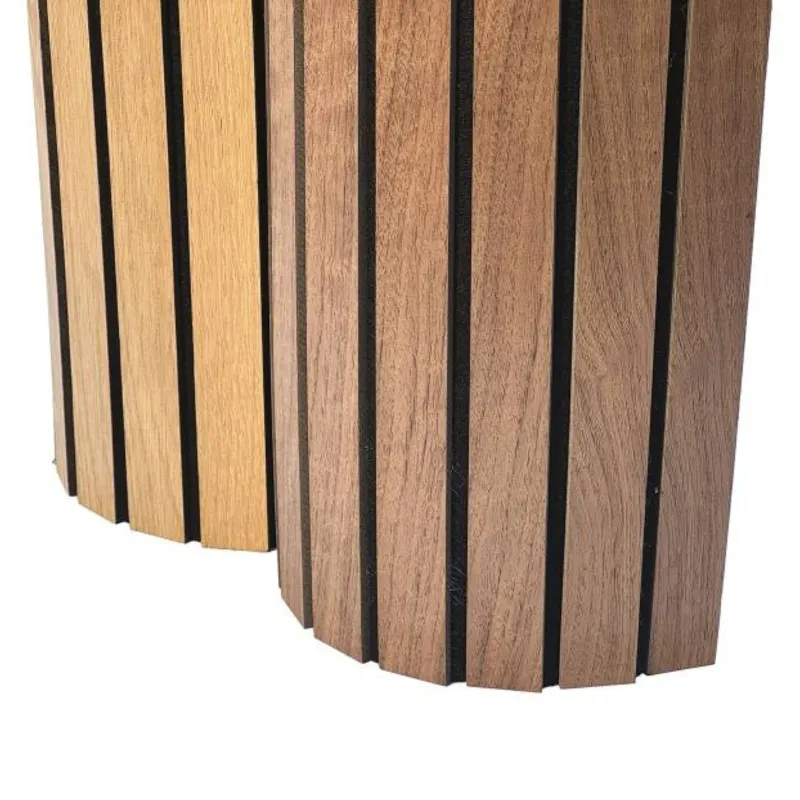 Panneau acoustique flexible Noyer US vernis mat 6.5*500*2500 mm Tassoflex