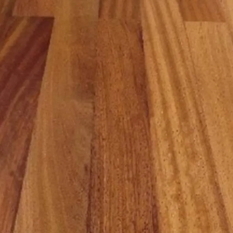 Parquet contrecollé 2 plis Iroko vernis 4 chanfreins 15/3*120*400 à 1800 mm