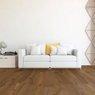 Parquet contrecollé Borde huilé fumé vieilli raboté main 14/3*190*680-1900 mm