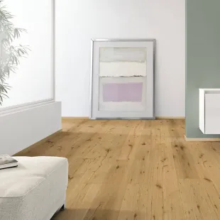 Parquet contrecollé Sully Huilé naturel vieilli bosselé 14/3*220*600-2200 mm