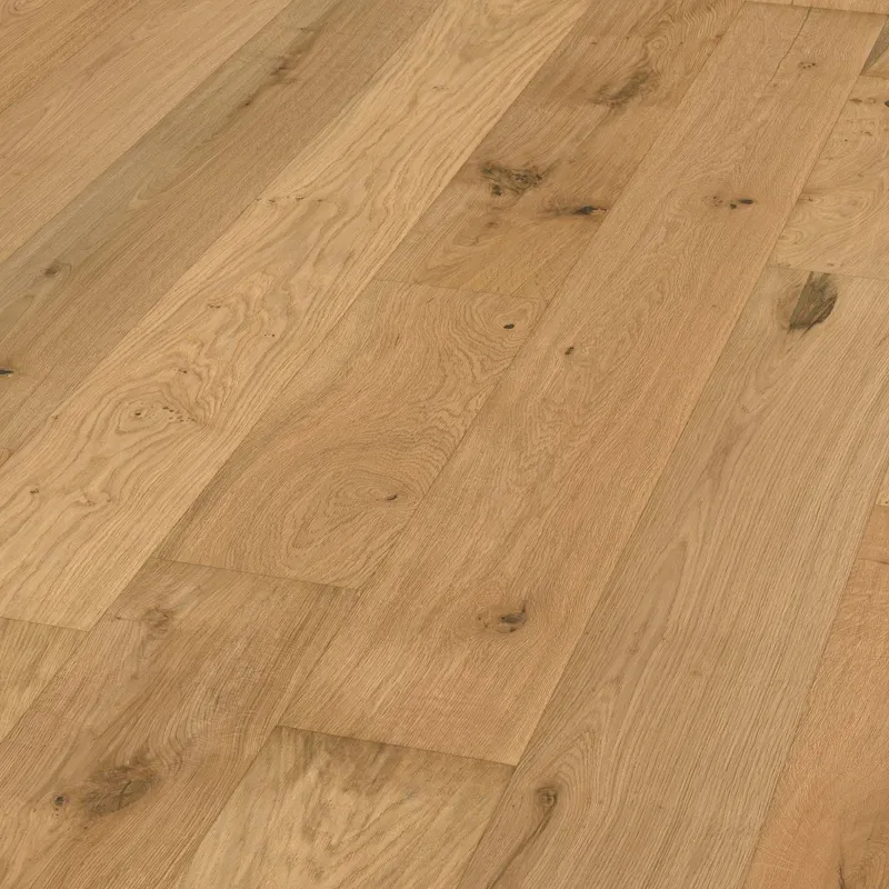 Parquet contrecollé Sully Huilé naturel vieilli bosselé 14/3*220*600-2200 mm