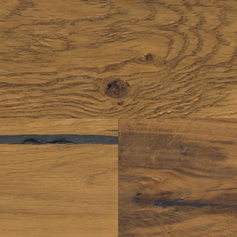 Parquet contrecollé Riviera Huilé fumé brossé vieilli main 12/3*158*610-1900 mm