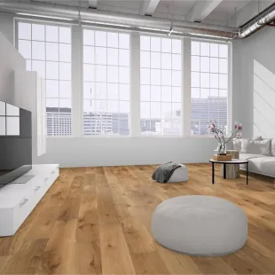 Parquet massif Chêne héritage huilé UV naturel 4 chanfreins 20*180*600 à 2200 mm