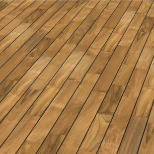 Parquet massif Teck Indo huilé joint pont bateau noir intégré 12*90*300 à 900 mm